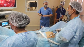 Фотография к новости: Түркістандық дәрігерлер ота жасаудың жаңа әдісін қолдана бастады