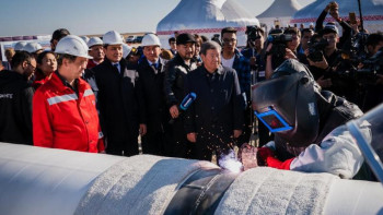 Фотография к новости: "Сарыарқа" газ құбыры магистралінің желілік бөлігінің құрылысы аяқталды