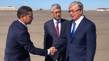 Фотография к новости: Мемлекет басшысы жұмыс сапарымен Ақтауға барды