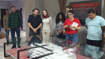 Фотография к новости: Шетелдік ғалымдар Саяси қуғын-сүргін құрбандарын еске алу мұражайында болды