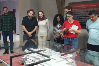 Фотография к новости: Шетелдік ғалымдар Саяси қуғын-сүргін құрбандарын еске алу мұражайында болды