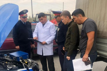 Фотография к новости: Жамбыл облысында ауаны ластайтын автокөліктермен күрес күшейтілуде