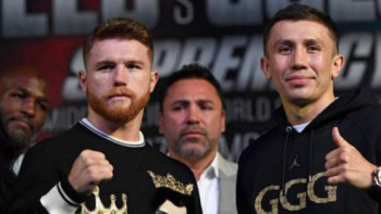 Фотография к новости: Головкин мен Альварес 2020 жылы қайта жұдырықтасады