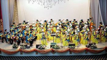 Фотография к новости: "Қазақ өнерінің жауһары" 85 жылдығын атап өтуде