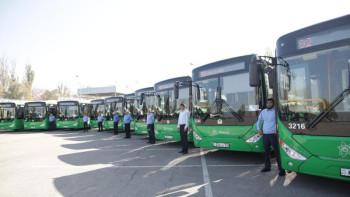 Фотография к новости: Алматыда №92 бағыт автобустары жаңарды