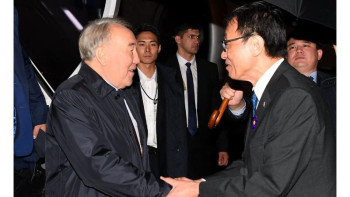 Фотография к новости: Елбасы Жапония астанасына барды