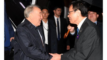 Фотография к новости: Елбасының Токиоға келген сәтінің видеосы жарияланды