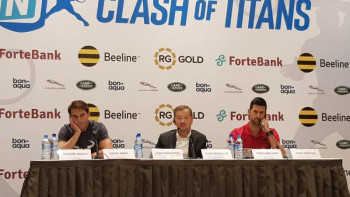 Фотография к новости: Елбасы Надаль және Джоковичпен кездеседі 