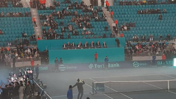 Фотография к новости: Джокович пен Надаль арасындағы ойынды көруге Елбасы келді