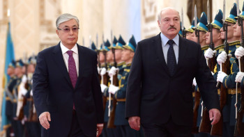 Фотография к новости: Ақордада мемлекет басшысы Белорусь президентімен кездесті