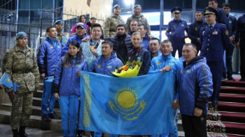 Фотография к новости: Бүкіләлемдік әскери ойындарға қатысқан қазақстандықтар елге оралды