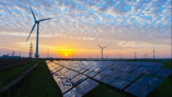 Фотография к новости: Ақмола облысында жел және күн электр станциясы салынуда