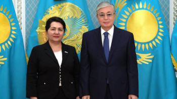 Фотография к новости: Тоқаев Өзбекстанның Өлий Мәжіліс сенатының төрағасын қабылдады