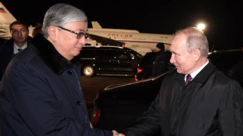 Фотография к новости: Путин Тоқаевты әуежайға дейін шығарып салды