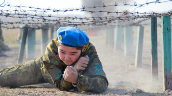 Фотография к новости: Алматыда оқушылармен әскери-далалық жиын өтті