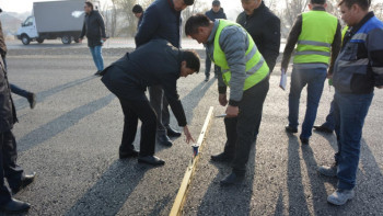 Фотография к новости: Шымкенттегі жол сапасы бақылауға алынды