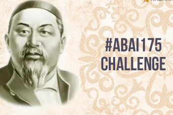 Фотография к новости: Абай-175 эстафетасын ДЗМҰ басшысы қабыл алды