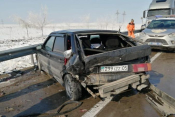 Фотография к новости: Түркістан облысында 7 автокөлік соқтығысты 
