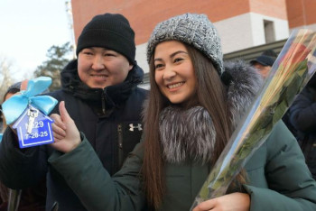 Фотография к новости: Тұңғыш президент күні қарсаңында тұрғын үй мен жатақхана берілді