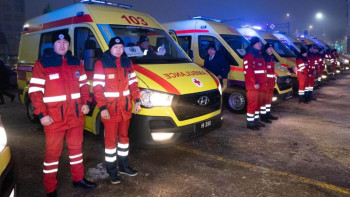 Фотография к новости: ﻿Елорданың жедел жәрдем автопаркі 52 көлікпен толықты