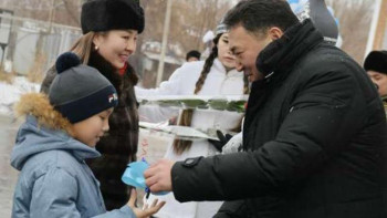 Фотография к новости: Павлодарда баспана кезегінде тұрған бірқатар отбасыға үй берілді 