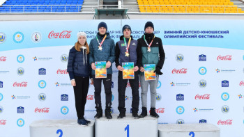 Фотография к новости: Алматыда балалар мен жасөспірімдер арасында биатлоннан жарыс өтті