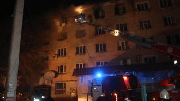 Фотография к новости: Қызылордада үй өртеніп, 73 адам эвакуацияланды