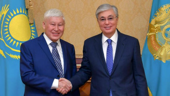 Фотография к новости: Тоқаев атақты математикті қабылдады