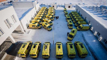 Фотография к новости: Елорданың жедел медициналық жәрдем стансасы 52 жаңа көлікпен толықты