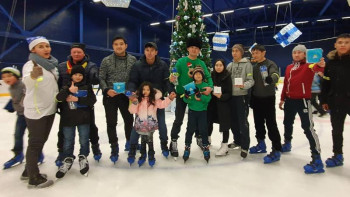 Фотография к новости: ТҮҚЖБ салымшыларына арнап мұз айдында мерекелік кеш өткізді