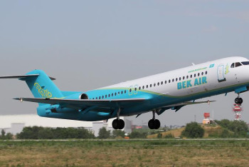 Фотография к новости: 22 жылдан бері құрастырылуы тоқтаған Fokker 100 Қазақстанда әлі күнге жүр