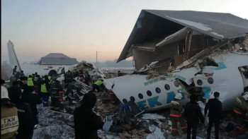 Фотография к новости: Алматыдан шыққан Bek Air жолаушылар ұшағы құлады