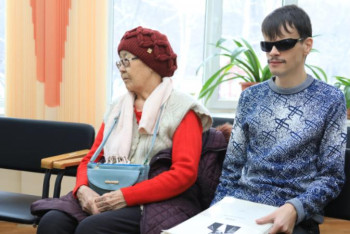 Фотография к новости: Абай-175: "Абай жолын" зағип жандар да оқи алады