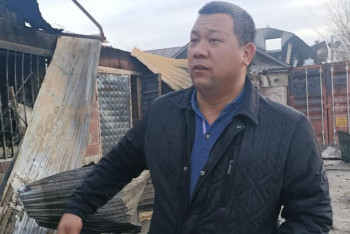 Фотография к новости: Масанчиде дүкені өртеніп кеткен дүнген жігіт пікір білдірді