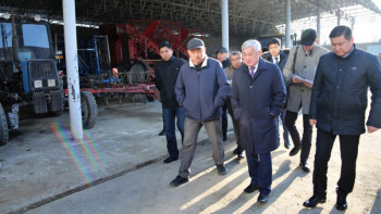 Фотография к новости: Сапарбаев Жамбыл облысының аудандарын аралауды бастады