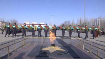 Фотография к новости: Жеңіс-75. "Біз –Жеңістің мұрагеріміз!" эстафетасы Атырауда