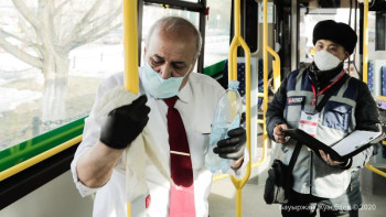 Фотография к новости: Автобустар әр айналым аяқталған сайын залалсыздандырылады