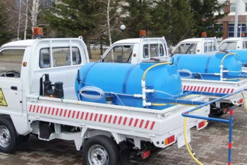 Фотография к новости: Көкшетауға дезинфекциялық көліктер жеткізілді