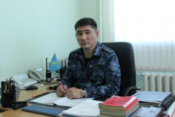 Фотография к новости: Елдос Оразалин: Полиция қыметкері болуды берік мақсат еттім