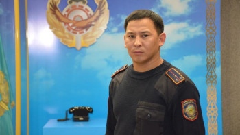 Фотография к новости: Аға лейтенант: Біздің бірінші міндетіміз – адам өмірін сақтап қалу