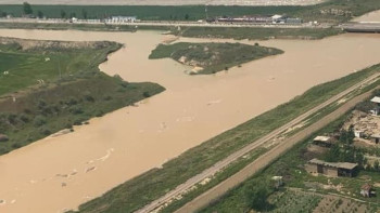 Фотография к новости: Су тасқыны. "Жас Отан" еріктілері көмекке жіберілді