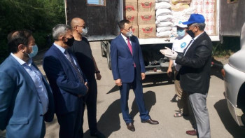 Фотография к новости: ҚХА Мақтааралға 180 тонна гуманитарлық көмек жіберді