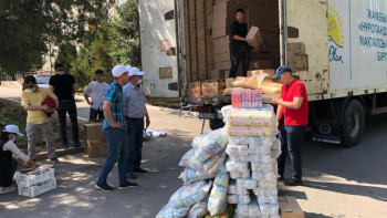 Фотография к новости: Жамбылдан Мақтааралға тағы гуманитарлық көмек жөнелтілді