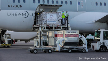 Фотография к новости: Қатар COVID-19-бен күресу үшін медициналық қорғаныс құралдарын жіберді 