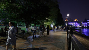 Фотография к новости: Карантиндегі түнгі Нұр-Сұлтан. Фоторепортаж