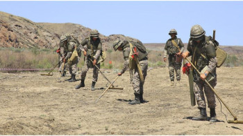 Фотография к новости: Арыс қаласынан 380 мыңға жуық оқ-дәрі фрагменті шығарылды 