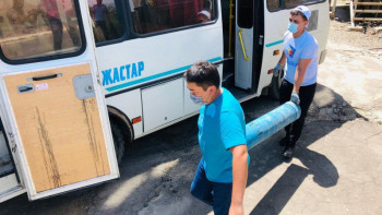 Фотография к новости: Қызылордалық еріктілер індетке қарсы күрес шараларына белсенді атсалысуда