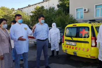 Фотография к новости: Денсаулық сақтау вице-министрі Түркістан облысына келді