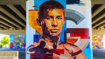 Фотография к новости: «Головкин». Елордада жаңа мурал пайда болды