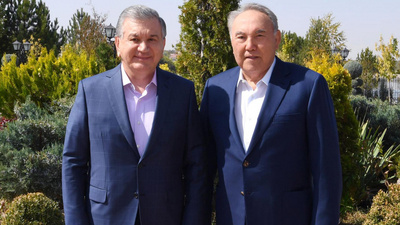 Назарбаев Өзбекстан Президенті Шавкат Мирзиёевпен кездесті